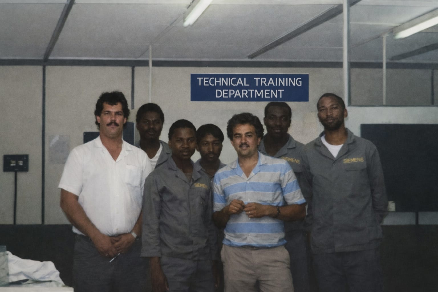 Peter Seymour and his apprentices.